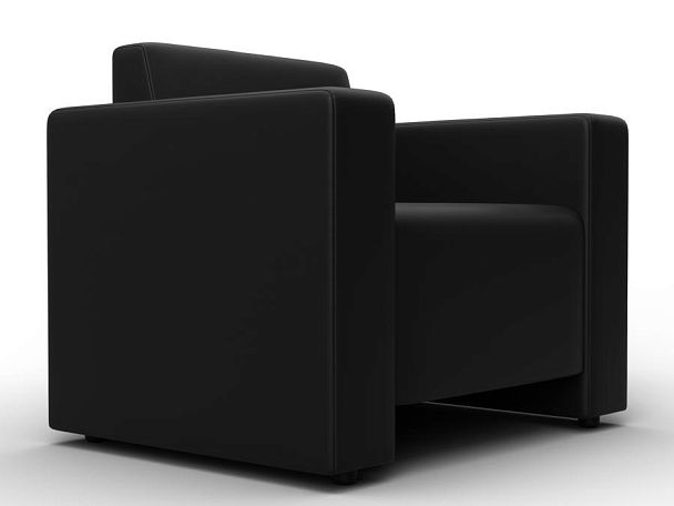 Кресло Лига-093 Экокожа черный - Вид 3