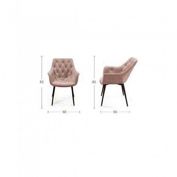 Стул Archi, бархат бежевый 5, опора конус - Вид 8