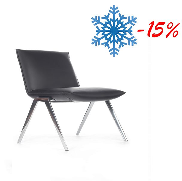 Кресло Essex F2313 Чёрное экокожа-микрофибра (NX9710) - Вид 3