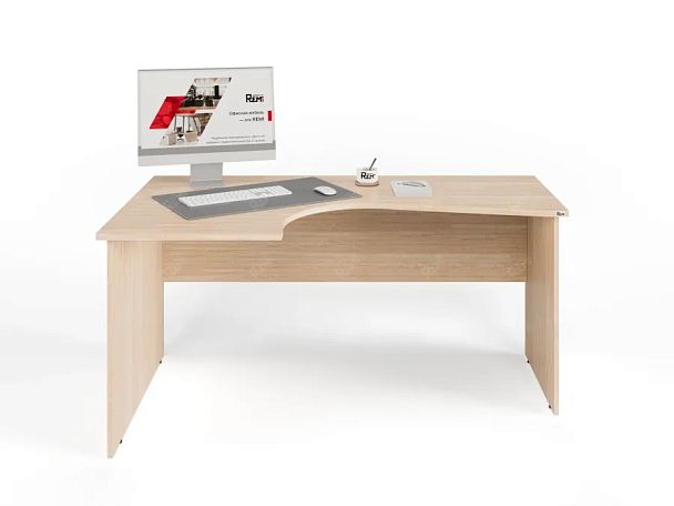UNITY PC4-16 L ДУБ СОНОМА Офисный стол угловой Левый 1600х1100х750 - Вид 1