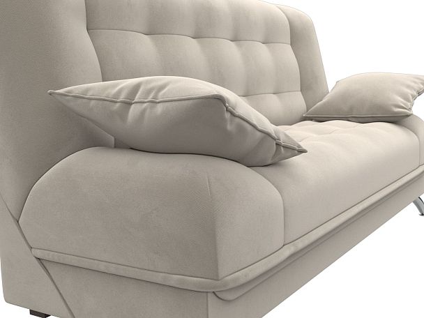 Диван Книжка Анна (полностью микровельвет бежевый) - Вид 4