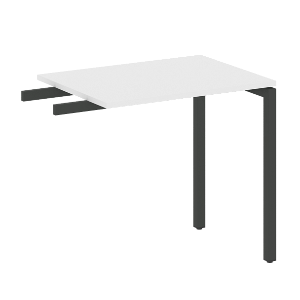Metal System Quattro Приставной элемент на П-образном м/к 40БП.ПР-2 Белый/Антрацит металл 800*600*750 - Вид 1