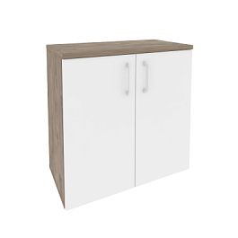 Onix Шкаф низкий широкий O.ST-3.1 Тиквуд темный/Белый бриллиант 800*420*823 - Фото предпросмотра