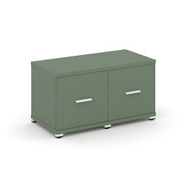 Концепт / Concept Шкаф 2 узкие секции, 1 ниша CN.STU-123 W Кобо/Металл Белый 836*420*450 - Фото предпросмотра