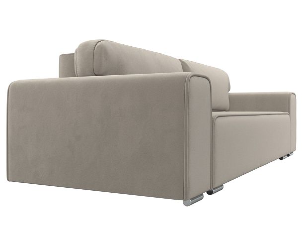 Прямой диван Лига-029 Микровельвет бежевый - Вид 3