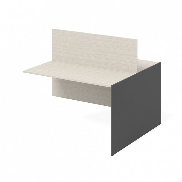 Стол дополнительный "Тандем" ПК-ТН-СТ2Д138Х120НЭР/Д-В2-909 дуб альпийский/антрацит - Вид 1