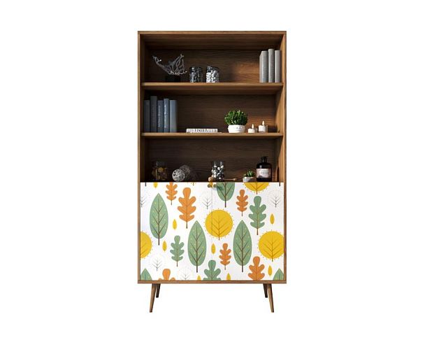 Стеллаж с дверками Berber принт 30 арт BB26/Print_30 - Вид 1
