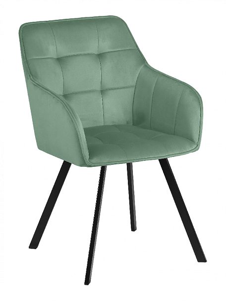 Кресло поворотное Мони, Confetti aquamarine/черный - Вид 4