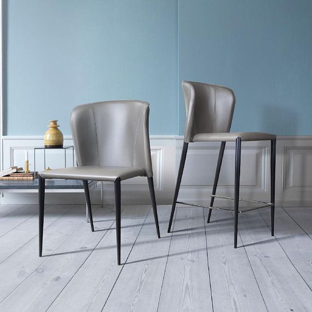 Стул Albert, кожа тауп - Вид 4