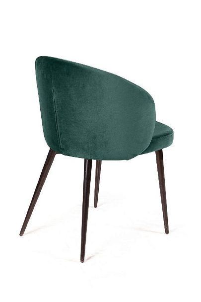 Стул Mont Blanc, бархат изумрудный 87 / черный конус - Вид 7