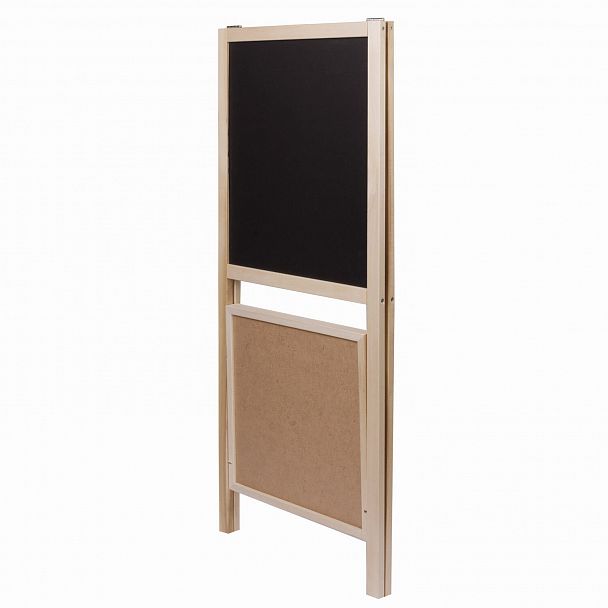 Доска-мольберт двусторонняя для мела и магнитно-маркерная 460х540 мм, черная/белая, РОССИЯ, ПИФАГОР, 236164 - Вид 9