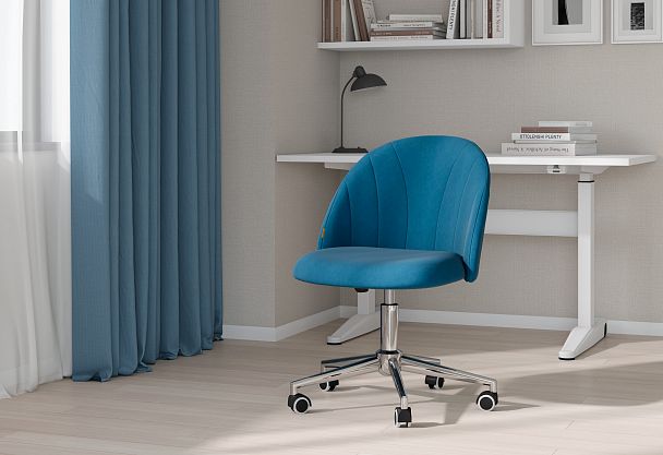 Кресло CHAIRMAN HOME 117, ткань велюр, бирюзовый - Вид 8