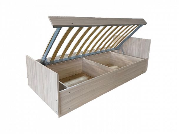 Кровать ЛДСП "К 61.О" 0.9х2 прямая спинка - Вид 3