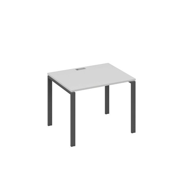 Стол письменный на металлокаркасе UNO A4 А4 Б1 022 БП серый / металлокаркас антрацит - Вид 1