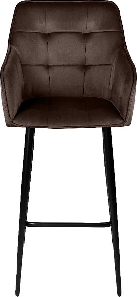 Комплект барных поворотных кресел Мони К, Confetti coffee/черный, 2 шт. - Вид 3