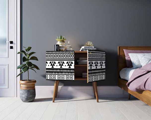 Комод на высоких ножках Berber малый принт 19 арт BB13/Print_19 - Вид 2