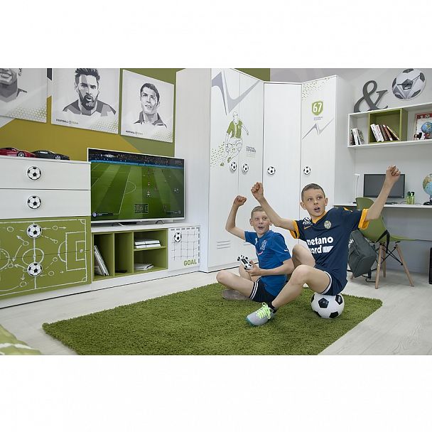 Шкаф угловой Ш4 "Румер-футбол" - Вид 4