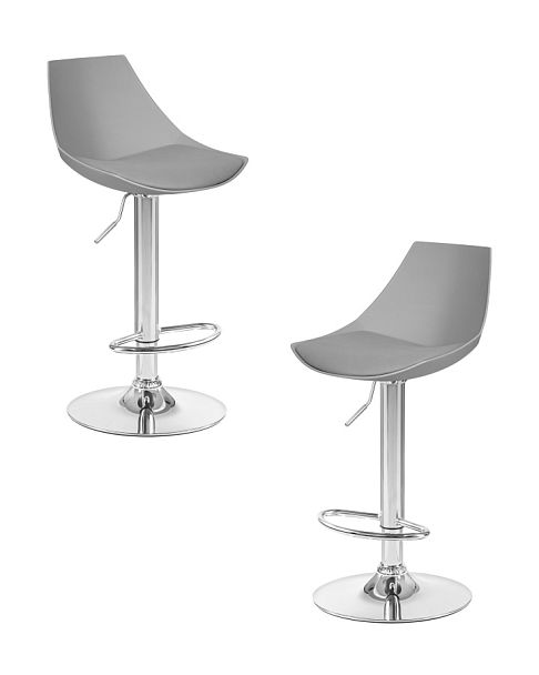 Набор 2 шт Стул барный DOBRIN ROCKY (серый) - Вид 1