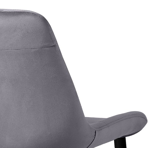 Комплект барных стульев Эйден, темно-серый H-15/черный, 2 шт. - Вид 8