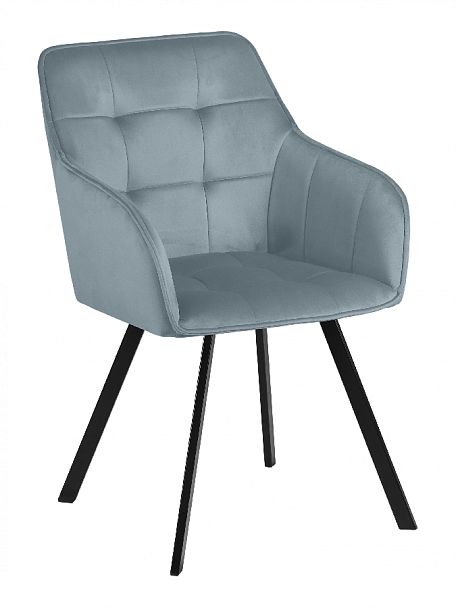 Комплект кресел поворотных Мони, Confetti dusty blue/черный, 3 шт. - Вид 4