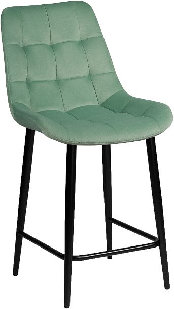 Комплект полубарных стульев Эйден, Confetti aquamarine/черный, 2 шт. - Вид 3