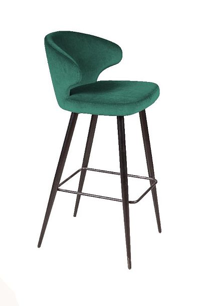 Стул барный Richard, бархат зеленый 19 - Вид 3