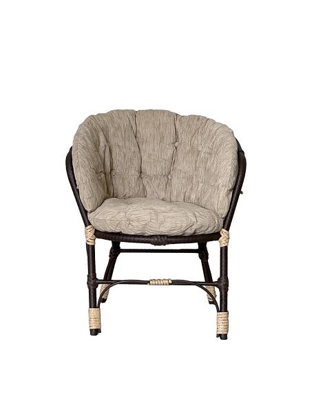 Комплект Багама с диваном и полными бежевыми подушками (полиротанг) - Вид 5