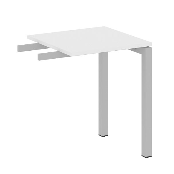 Metal System Quattro Приставной элемент на П-образном м/к 50БП.ПР-1 Белый/Серый металл 600*600*750 - Вид 1