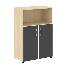 Yalta Шкаф LT.ST-2.2 R black Акация/Стекло black 800*450*1195 - Фото предпросмотра