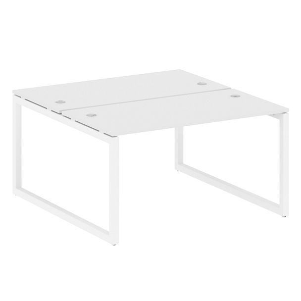 Metal System Quattro Р. ст. на О-образном м/к 50БО.РАС-СП-2.3 Белый/Белый металл 1400*1475*750 - Вид 1