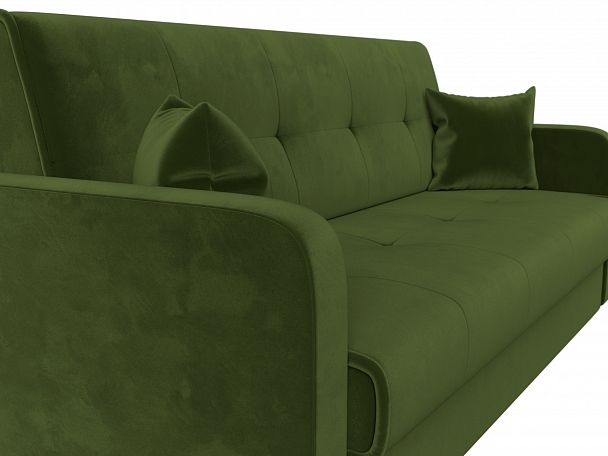 Диван книжка Надежда (полностью микровельвет зеленый) - Вид 4