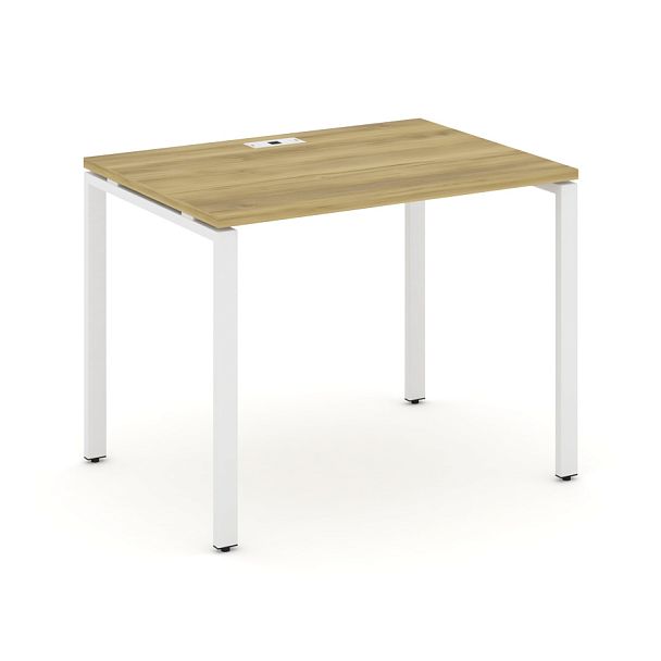 Concept Стол письменный CN.SP-001 Дуб Винченцо/Металл Белый 980*720*750 - Вид 1