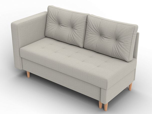 Кушетка Лига-098 Рогожка бежевый - Вид 6