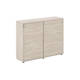 Шкаф купе 1438х400х1125 средний, с замком / корпус: дуб светлый, фасады: дуб светлый Сигма / Sigma - Фото предпросмотра