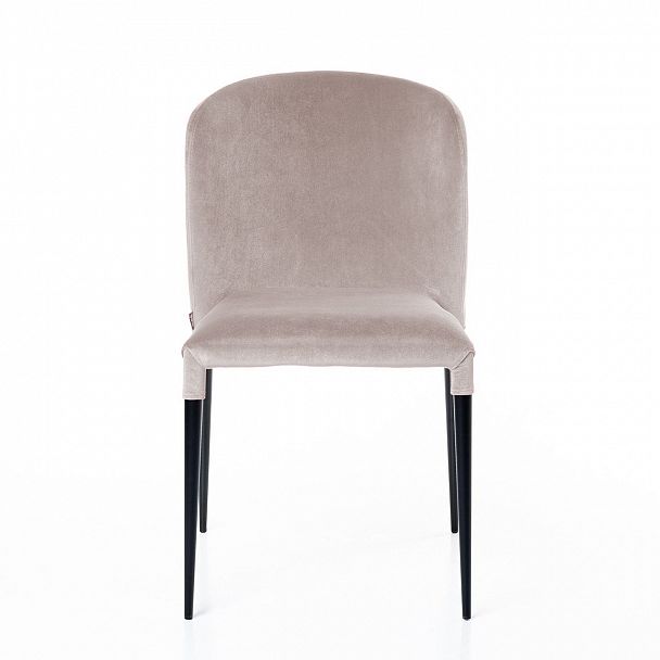 Стул Albert (Альберт), бархат пепельно-бежевый 25, стопируемый - Вид 2