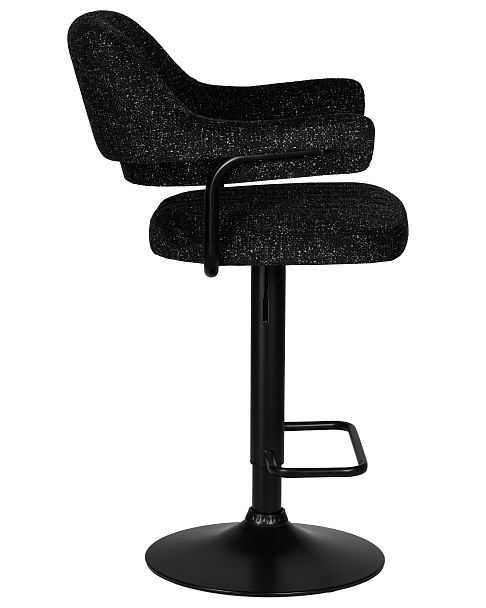 Стул барный DOBRIN CHARLY BLACK (черный твид (LEO18)) - Вид 3