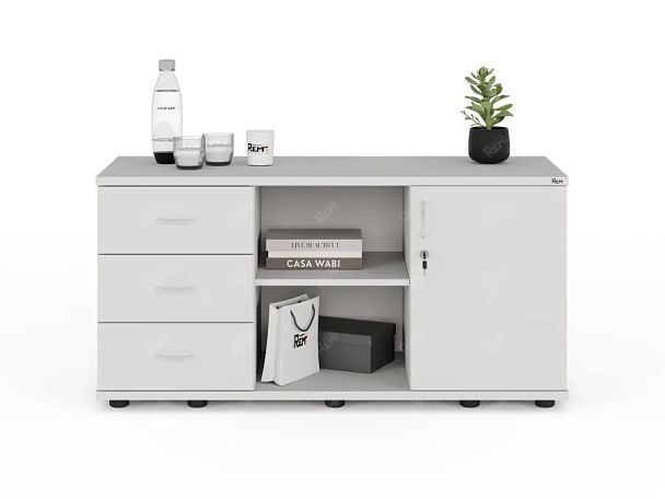 ЛАЙТ / LIGHT RLG023-120x45 Тумба 4 ящика 120x45x60 Белый - Вид 2