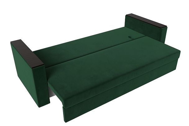 Диван прямой Атланта Лайт без стола (полностью велюр зеленый) - Вид 8
