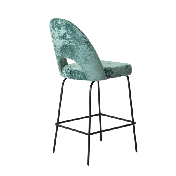 Стул барный Маллин, велюр Palermo mentol 09, ножки металл - Вид 5