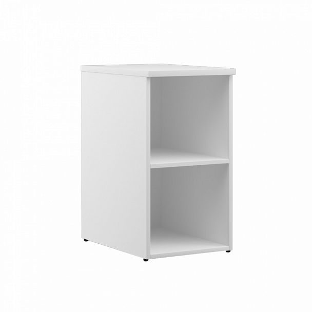 Тумба приставная открытая Tess Wood 42x60x75 белый - Вид 1