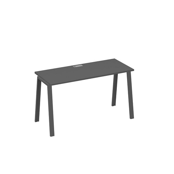 Стол письменный на металлокаркасе TRE A4 А4 Б3 004 БП антрацит премиум / металлокаркас антрацит - Вид 1