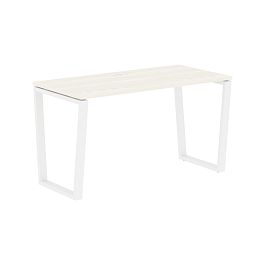 Стол прямой EVST 1367 Ясень Траун/Белый 1360х670х750 EDIS - Фото предпросмотра