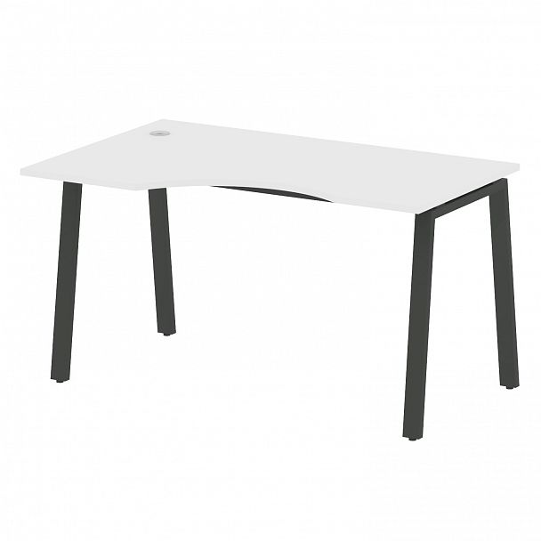 Стол "Metal System" БА.СА-2 белый/антрацит - Вид 2