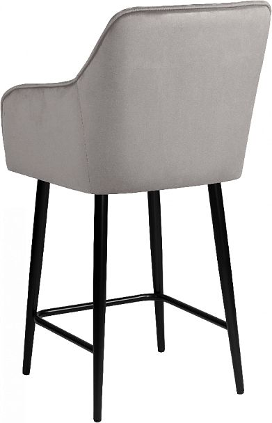 Комплект полубарных поворотных кресел Мони К, Confetti silver/черный, 2 шт. - Вид 6