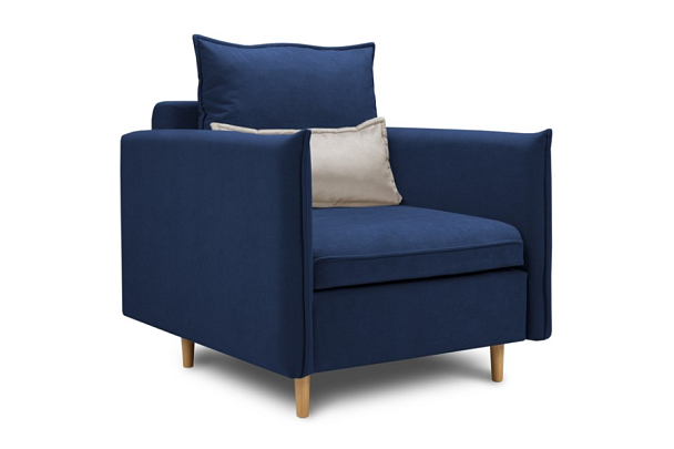 Кресло-кровать «Оливер» синий - Вид 1