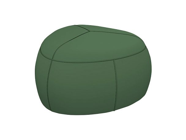 Пуф СТОУН СТ-95 85х85х45h Oregon 01 (кожзам) зеленый "Пуфы и банкетки"  ТК-002920003516 зеленый - Вид 1