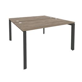 Onix Рабочая станция на П-образном м/к O.MP-D.RS-2.3.7 Тиквуд темный/Антрацит металл 1380*1475*750 - Фото предпросмотра