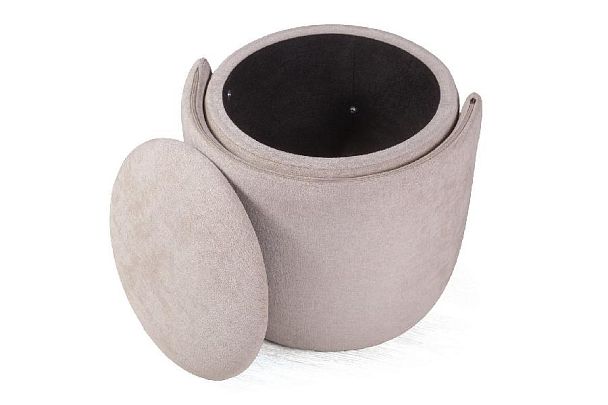 Пуф с кручением Bubble, шенилл puffy бежевый - Вид 9