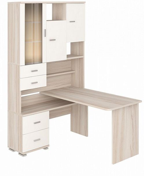 Стол компьютерный Домино СР-620/140 Карамель/Белый левый - Вид 2