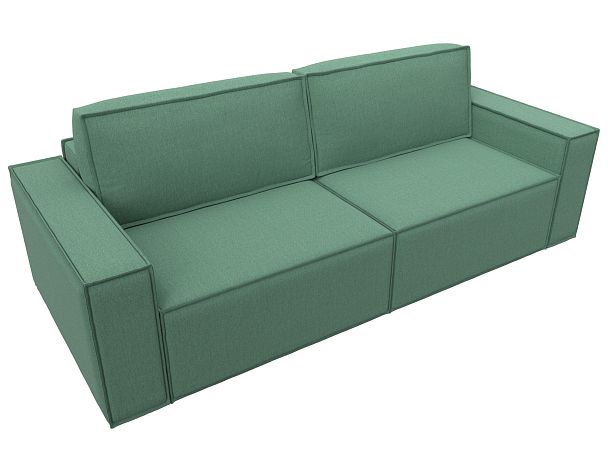 Диван прямой Куба Рогожка зеленый - Вид 5